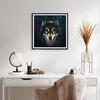Gerahmtes Poster - Schwarzer Rahmen - Wolf Dunkel Grafik - Produktbild-Vorschau 6