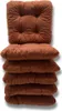 A stack of brown seat cushions. Anteprima dell’immagine prodotto