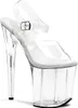 FLAMINGO-808 Damen Sandale von Pleaser, Transparent  , EU Produktbild-Vorschau 1