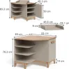 Wickelkommode Vitalispa Malia Cashmere/Artisan 85 x 85.2 cm Produktbild-Vorschau 2