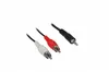 Wentronic AVK 118-1000 10.0m, 10 m, 3.5mm, 2 x RCA, Schwarz Produktbild-Vorschau 2