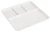 Plato de porcelana blanca de 25 cm para servir aperitivos Vista previa de la imagen del producto 3