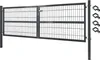 Gartentor Tor Gartenzaun Zaun 300x100 cm Doppelflügelig Produktbild-Vorschau 1