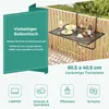 Table de balcon pliable - Table suspendue en métal, noire Voir les images du produit 5