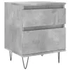 vidaXL Nachttische 2 Stk. Betongrau 40x35x50 cm Produktbild-Vorschau 3