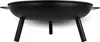 A black metal fire pit with three legs is shown against a white background. Produktbild-Vorschau