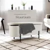 tectake® Sitzbank Lanja 96 x 36 x 43 cm Produktbild-Vorschau 6