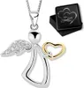Damen Mädchen Engel Kette mit Anhänger echt 925 Sterling Produktbild-Vorschau 1