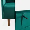 sweeek - 2-Sitzer-Sofa mit Samtbezug - Grün Produktbild-Vorschau 9