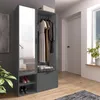 AX LIVING Garderobe Flur Milanoir 100 cm mit Spiegel Modern Produktbild-Vorschau 2