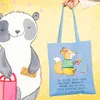 Mr. & Mrs. Panda Tote Bag Grafikerin Herz - Sky Blue - Produktbild-Vorschau 2