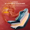 A cutaway view of a gaming chair with a dragon illustration in the background. Voir les images du produit