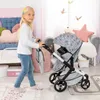 Kombi-Puppenwagen Xeo grau Sterne Produktbild-Vorschau 6