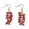 Steuer Modeschmuck Schmuckset Metall 56cm Rot Glasstein Produktbild-Vorschau 3