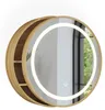 Badkamerspiegelkast Vicco Silva Bamboe 50 x 50 cm met 5 Productafbeelding-voorbeeld 1