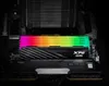Close-up of computer RAM modules installed on a motherboard, with RGB lighting. Produktbild-Vorschau