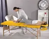 Table de massage 3 zones en bois jaune Banc de thérapie Voir les images du produit 11