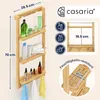 CASARIA® Závěsná sprchová polička 3 police 3 háčky Náhled obrázku produktu 4