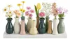 Handgefertigte kleine Keramik Deko Blumenvasen Set aus 10 Produktbild-Vorschau 2