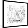 MuchoWow® Gerahmtes Poster Gladbeck - Karte - Stadtplan Produktbild-Vorschau 1