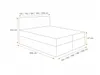 Bett Boxspring TIBOR – 140x200, beige + ER Topper Produktbild-Vorschau 3
