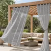 Outdoor Vorhang mit Ösen Wasserdicht Transparent Gardinen Produktbild-Vorschau 1