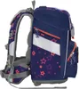 A side view of a blue backpack with pink and purple stars. Náhled obrázku produktu