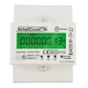 A white electricity meter with a green digital display. Produktbild-Vorschau