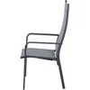 A side view of a gray garden chair. Produktbild-Vorschau