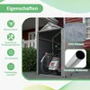 GIHAUVIA Geräteschuppen Fahrradgarage Wetterfest Gerätehaus Produktbild-Vorschau 4