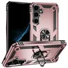 A rose gold phone case with a ring holder is shown from multiple angles against a white background. Produktbild-Vorschau