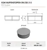 Zátka vnitřní kanalizační PVC Osma KGM, DN 315, oranžová Podgląd zdjęcia produktu 6