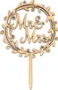 Oblique Unique Torten Kuchen Topper Aufsatz Mr & Mrs Holz Produktbild-Vorschau 1