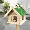 Casetta per uccelli XXL in legno 44×34×37 cm con tegole in Anteprima dell’immagine prodotto 5
