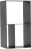 Rack à bûches CASO en acier noir avec rangement 45x30x80 cm Voir les images du produit 7