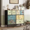 Kommode mit 8 Stoffschubladen, Stahlrahmen, Sideboard für Produktbild-Vorschau 7