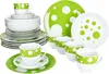Pula vert 30pcs service combiné vaisselle à pois points Voir les images du produit 1