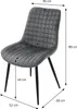 ML-Design Esszimmerstühle 6er Set, Anthrazit, Sitzfläche Produktbild-Vorschau 7