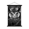 MuchoWow® Textilposter Vogel - Eule - Porträt - Schwarz - Produktbild-Vorschau 1