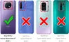 Four phone cases are shown, with checkmarks and crosses indicating compatibility. The first case is marked as compatible, while the other three are marked as incompatible. Produktbild-Vorschau