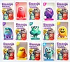 A grid of cards featuring cartoon monsters, each representing an emotion. Podgląd zdjęcia produktu