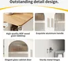 MODFU: Mobiletto da cucina con decoro effetto legno, isola Anteprima dell’immagine prodotto 4