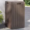 Outdoor-Mülltonne Braun 38x38x65 cm PP Produktbild-Vorschau 2