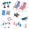 1 Set Dollhouse Miniatur Summer Beach Set Simuliertes Mini Produktbild-Vorschau 6