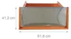 relaxdays 10020727_0 relaxdays Pflanztisch orange 92,0 x Anteprima dell’immagine prodotto 6