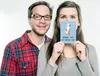 Mr. & Mrs. Panda Postkarte Tante Shopping - Blau Pastell - Produktbild-Vorschau 4