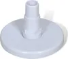 A white pool skimmer head with a threaded connector. Produktbild-Vorschau