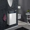 Fackelmann KARA Gäste WC Set 2-teilig 45 cm, Weiß, links, Produktbild-Vorschau 2