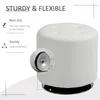 HOMCOM Drehbarer Ottoman-Fußhocker, runder Puffhocker, Produktbild-Vorschau 5