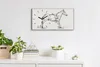Wohnzimmer-Bild Leinwand Uhr Geräuschlos 60x30 Zeichnung Produktbild-Vorschau 3